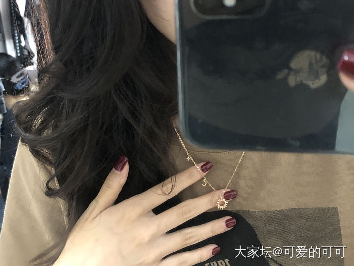 每日水贴之今天戴小项链和小耳钉
