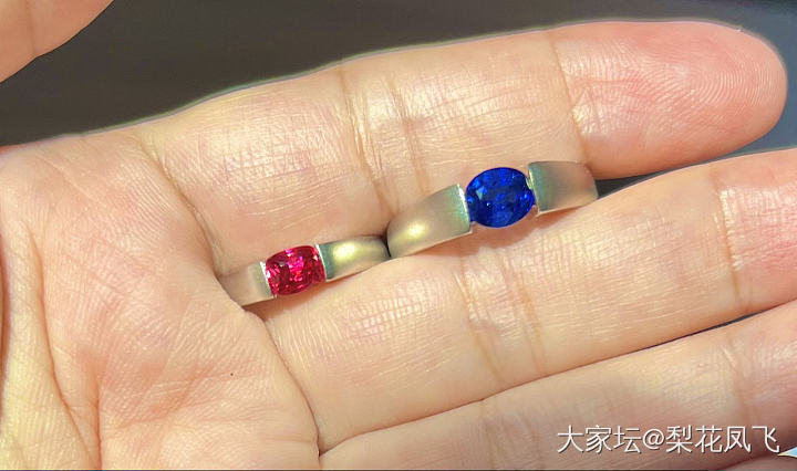 对戒_彩色宝石名贵宝石