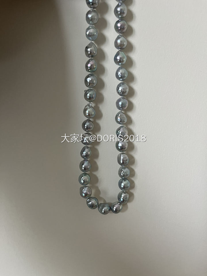 一串真多麻色巴洛克_珍珠