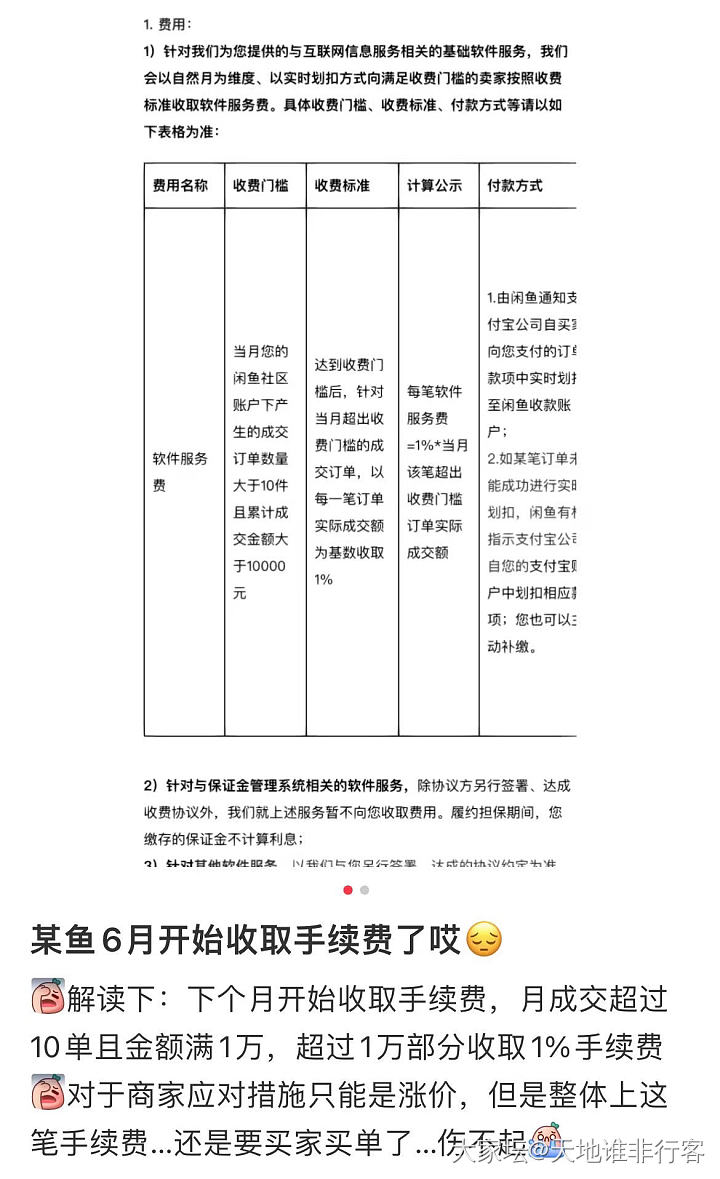 海鲜市场要收手续费了？_闲鱼