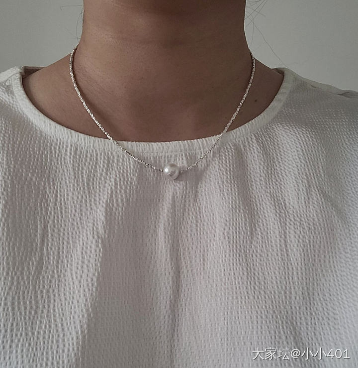 跟风买的碎银子项链_项链银