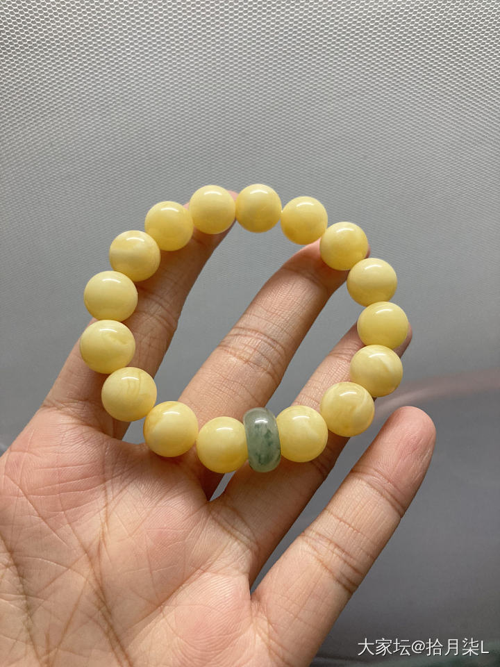 记录一下上周三淘的蜜蜡串_南红翡翠碧玉蜜蜡