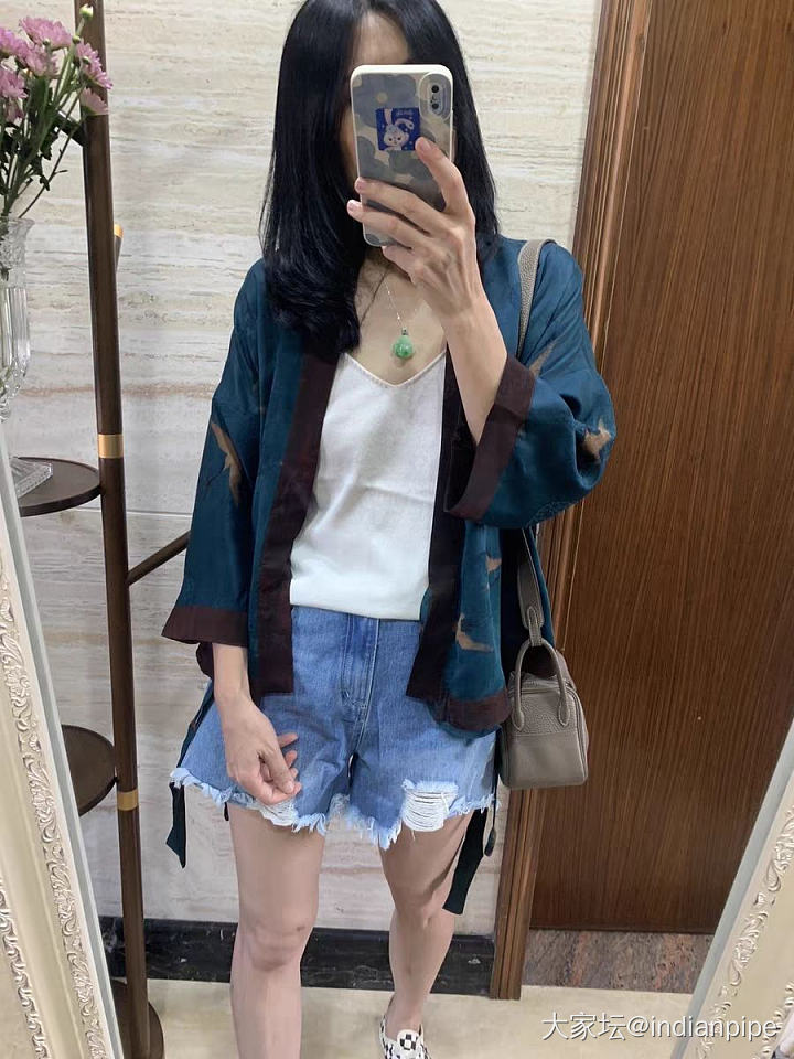 香云纱袍子_穿搭