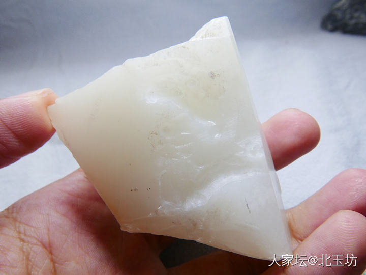 真正的野牛沟高白料子，大家欣赏一下_和田玉