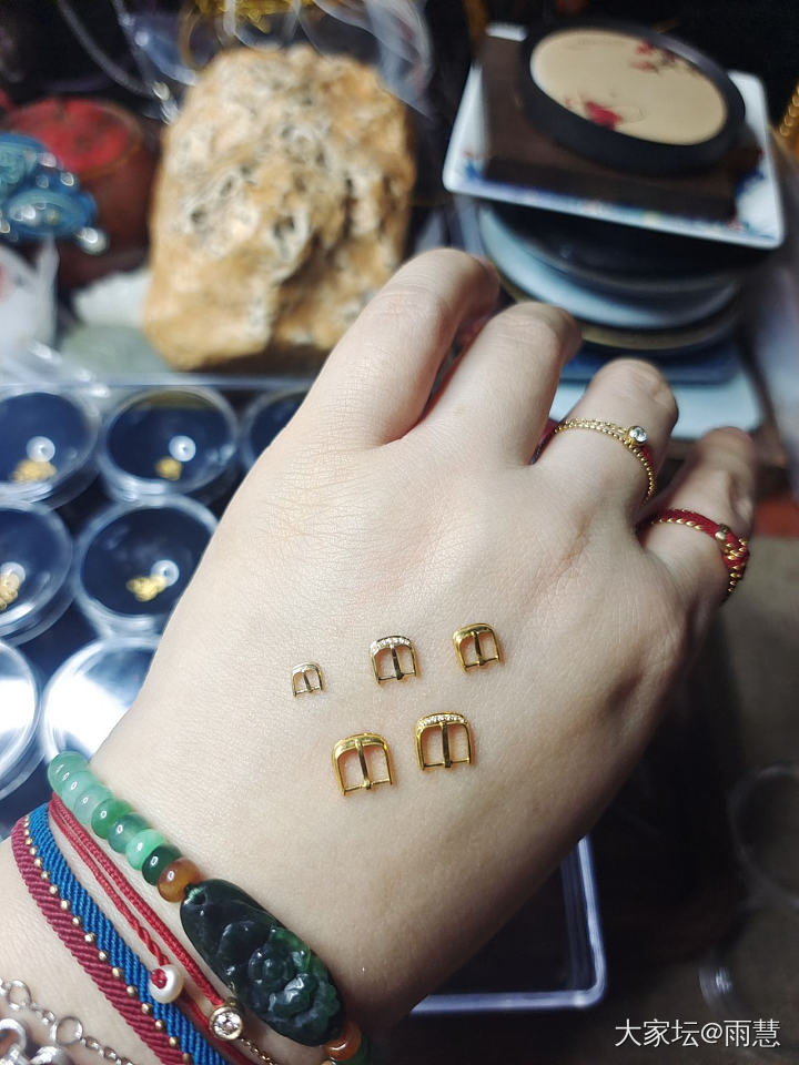 18k金表带扣款，分别是4mm，6mm，6mm带钻，8mm，8mm带钻！_金