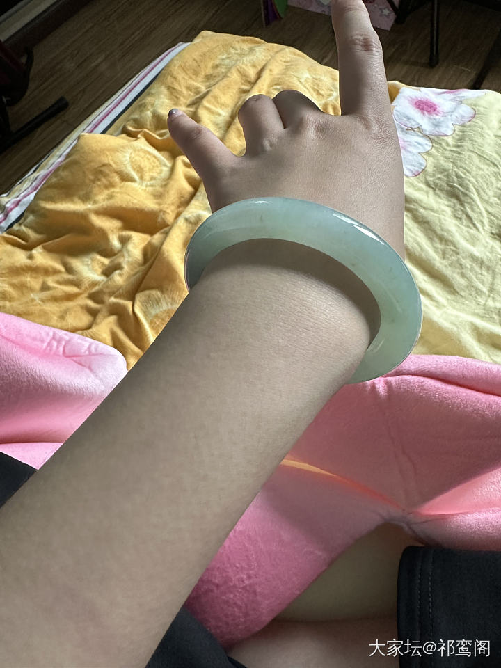 六舒家购入一只胖圆_手镯翡翠