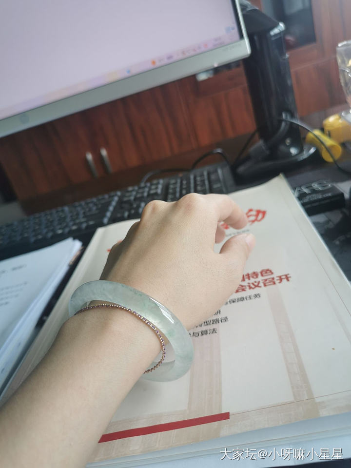 夏天来了，换个薄荷小冰条_手镯翡翠