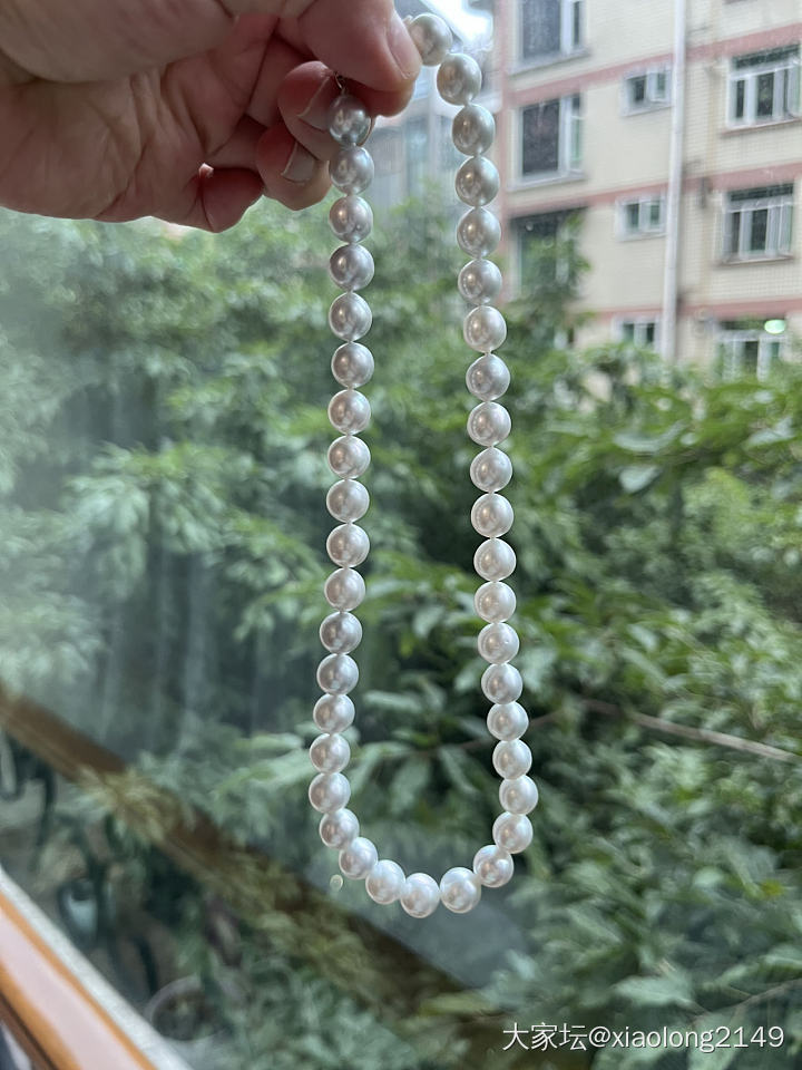 大家帮忙看看这串澳白项链怎么样_项链珍珠