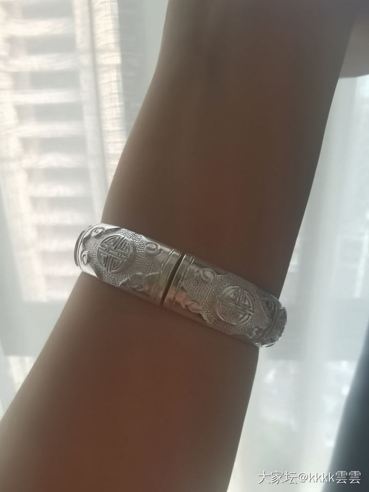 王师傅福寿镯。_匠人银