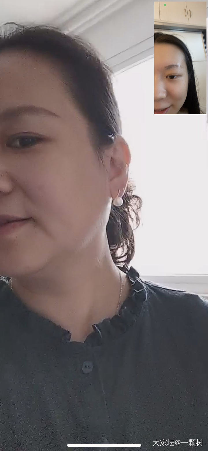 女儿送我的珍珠耳环_耳饰珍珠