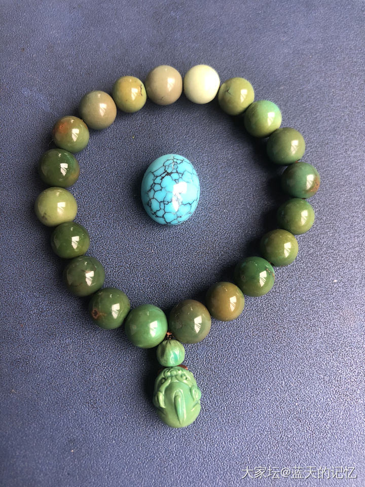 盘花的绿松石泡油一个月，后续来了_松石