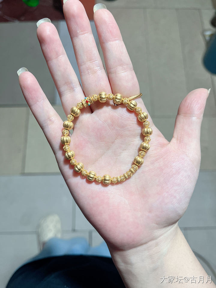 穿珠子挺上瘾滴_串珠金