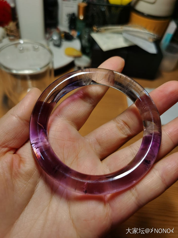 终于入到一个较满意的紫水晶镯子_手镯紫水晶