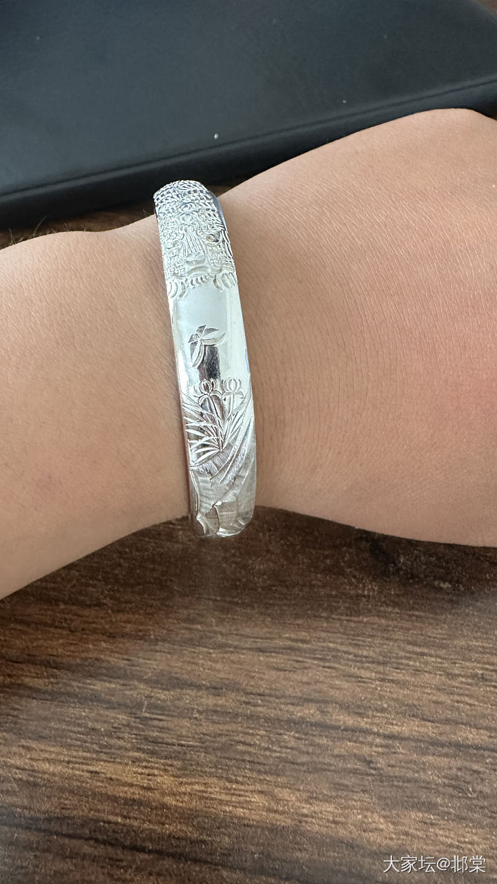 虎竹实在是美丽_手镯银
