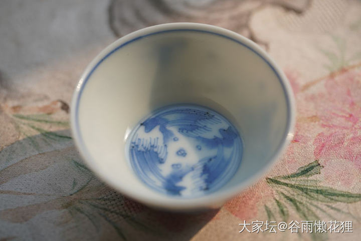 流水桃花燕子飞 ，喜提一只小杯杯_茶具瓷器