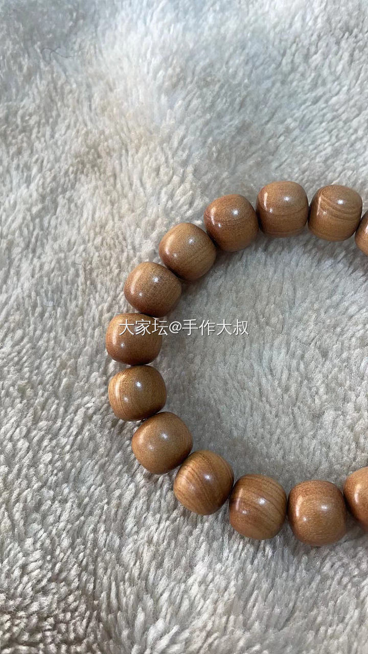手作大叔家的老山檀香_珠串老山檀