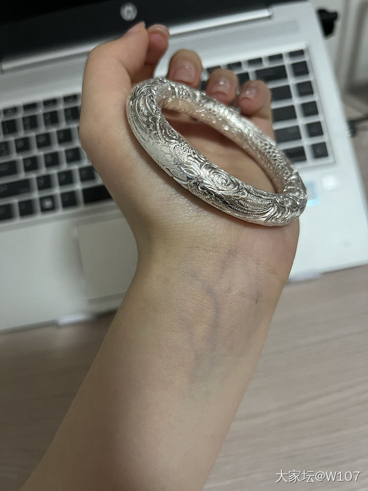 又是一只大胖镯_手镯银