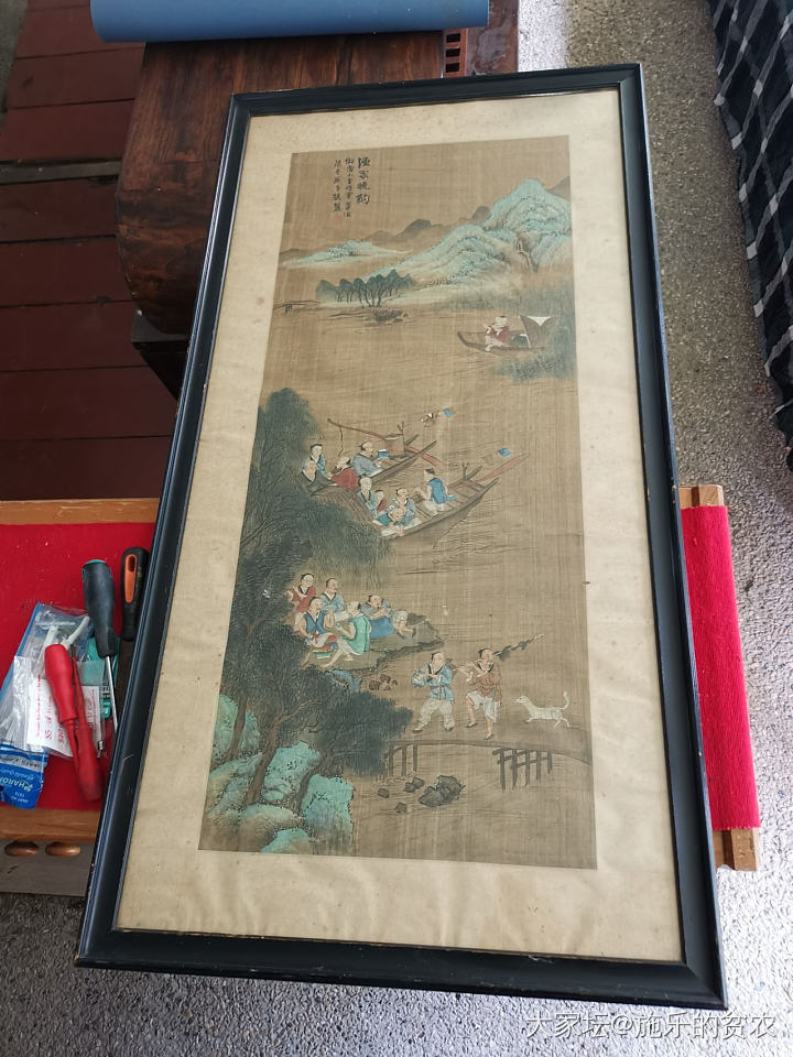 一幅古（元）画中的男女发型_收藏