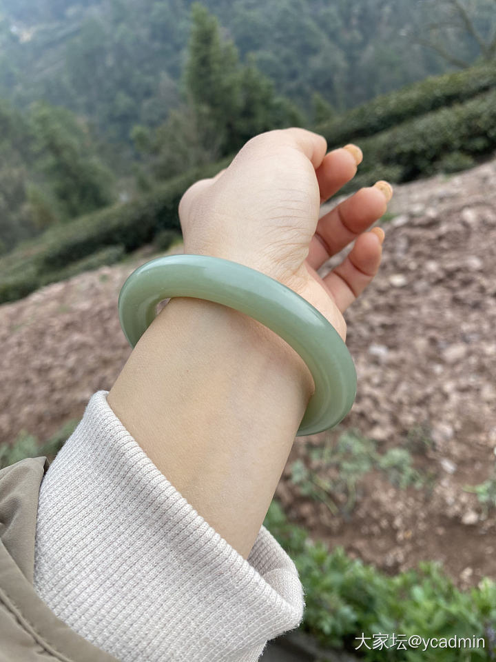 坛友们帮忙看看这只且末镯子_手镯和田玉