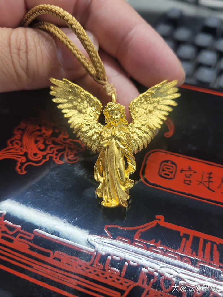 祈祷女神_吊坠金