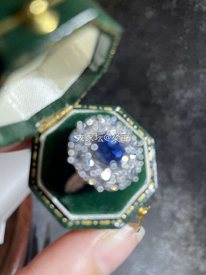 从图纸到成品这不就来了吗_戒指蓝宝石