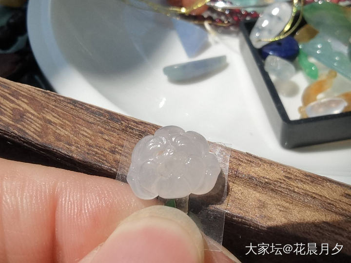 木那雪花棉豆子，翡翠福豆💰999，送18k金扣头，再送一件翡翠花花_翡翠