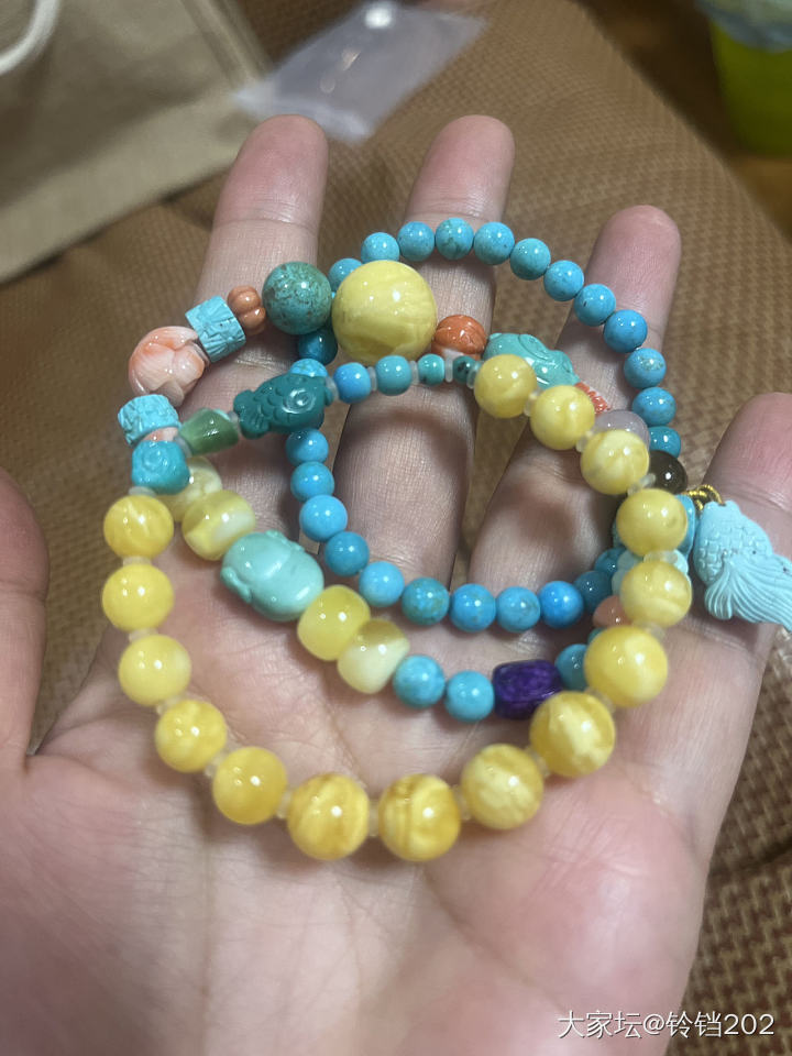 秋天的第一个串串～_琥珀蜜蜡