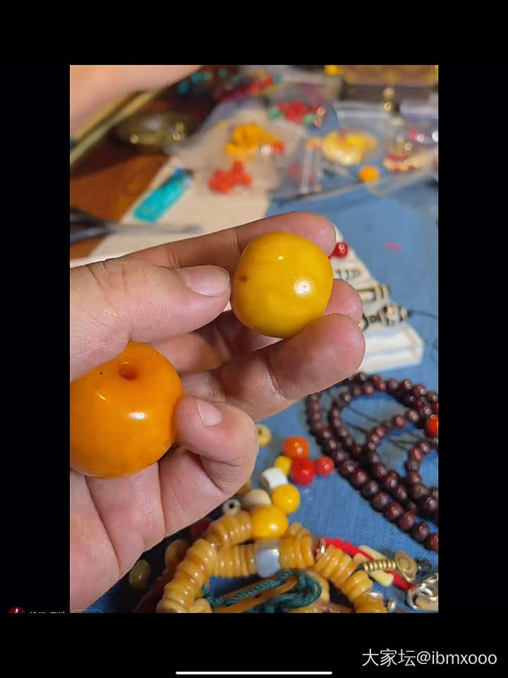 小白新入的一块蜜蜡水滴_蜜蜡琥珀蜜蜡