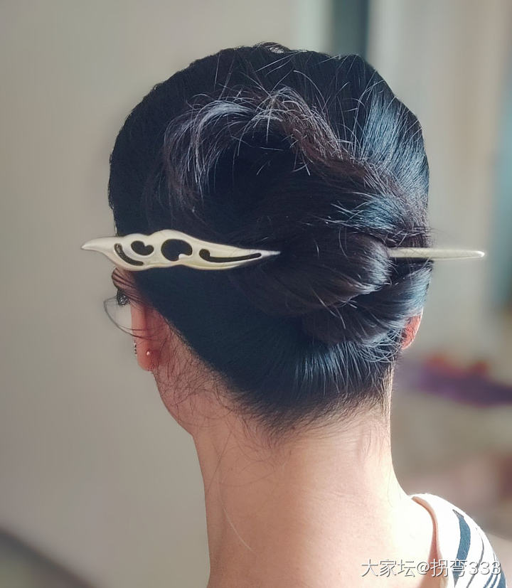 足银的簪子到了，不到70克。_簪子银