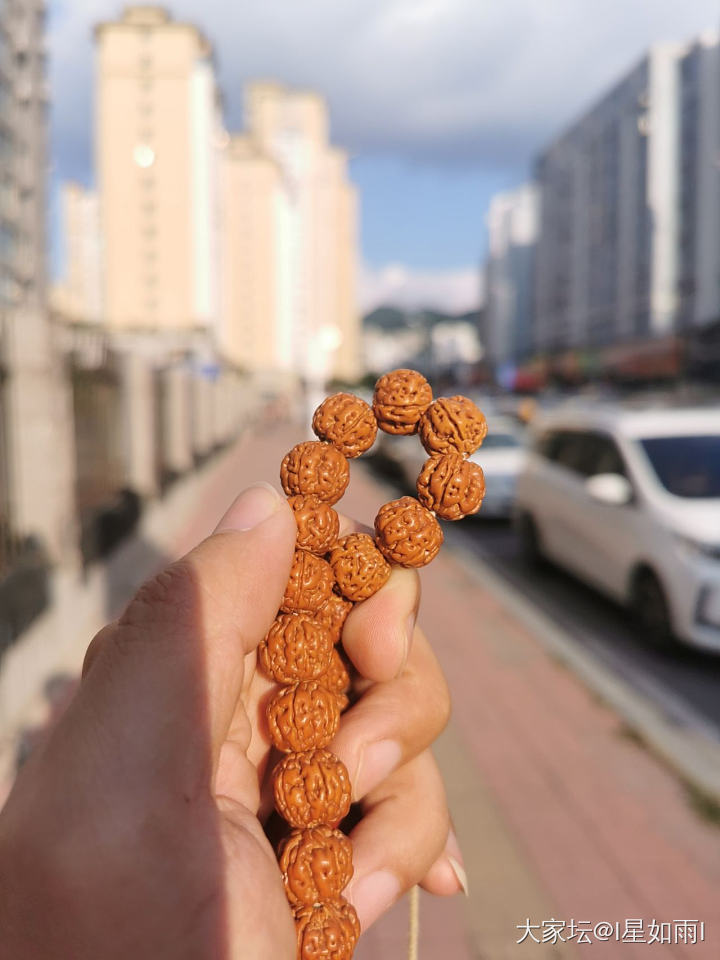 这个季节盘串很舒服啊_文玩