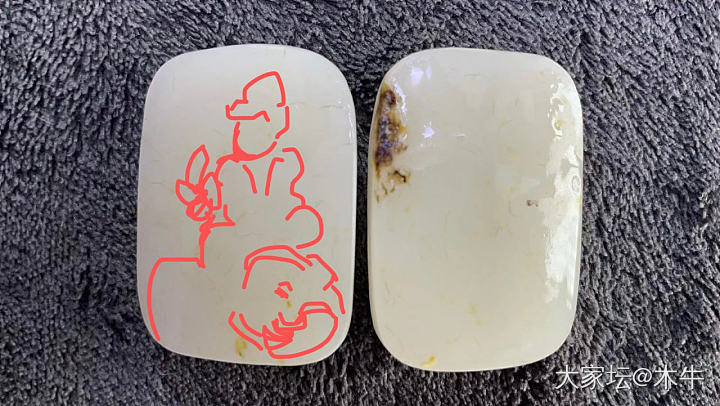 看看老熟的满圈皮镯子_和田玉