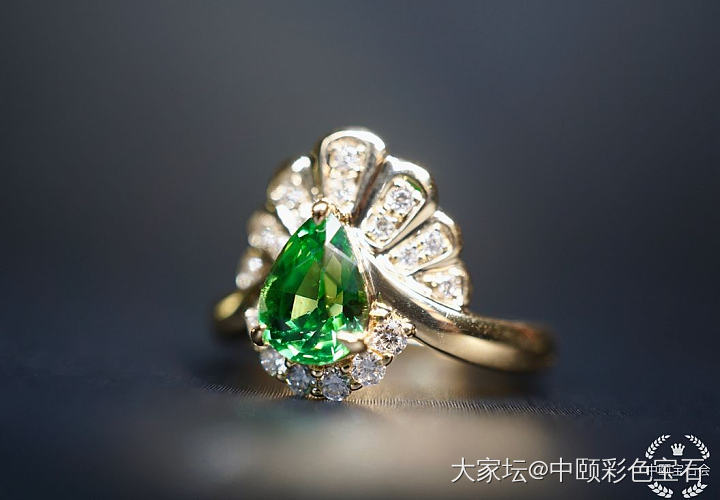 ##中颐天然沙弗莱宝石戒指##  1.32ct_沙弗莱彩色宝石
