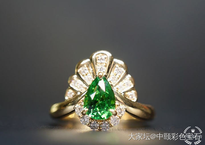 ##中颐天然沙弗莱宝石戒指##  1.32ct_沙弗莱彩色宝石