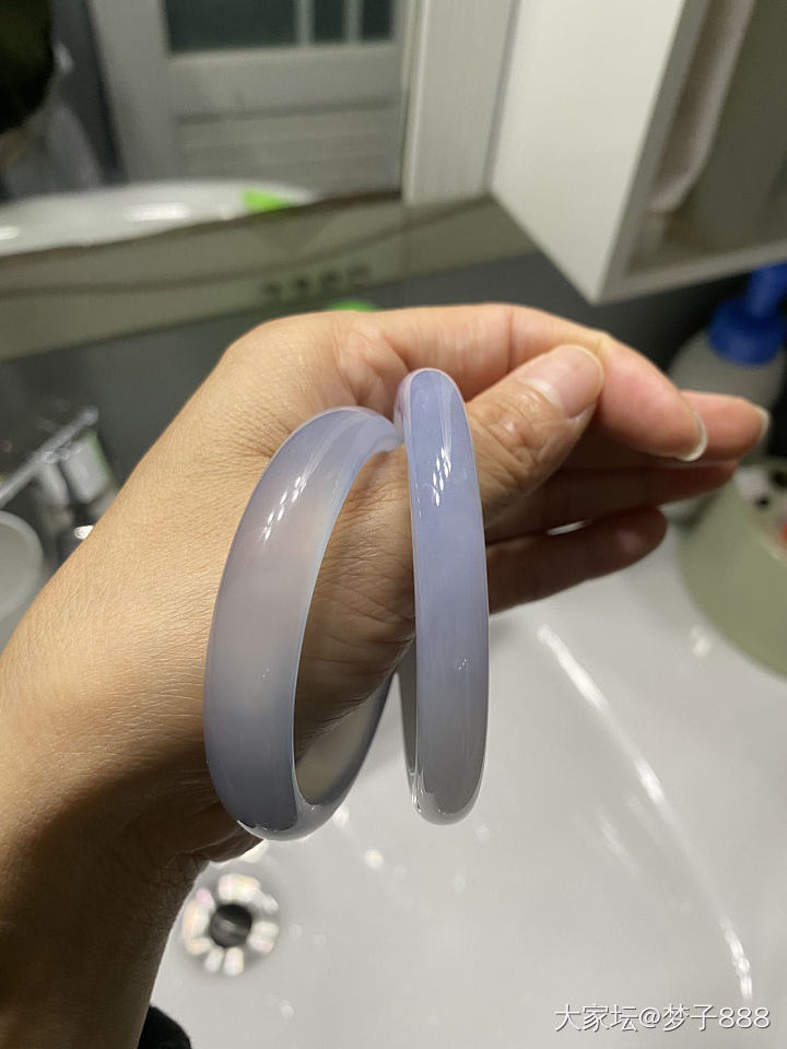 想看姐妹们的蓝玉髓手镯_手镯玉髓玛瑙