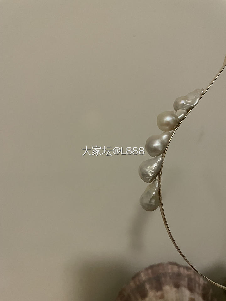 用巴洛克Diy了一个发箍_手工diy珍珠