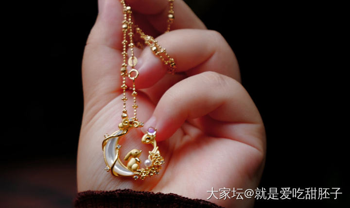 中秋应景的首饰_手镯金