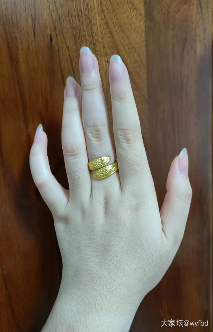 想看看姐姐妹妹们的金戒指～_戒指金