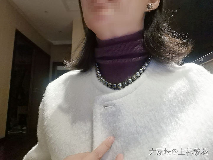 大溪地耳夹_珍珠有机宝石