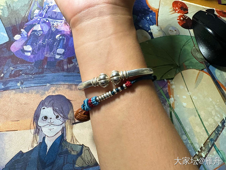 花里胡哨的搭配_编绳玉石银