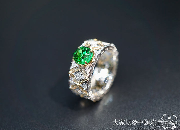 ##中颐天然沙弗莱宝石戒指##  1.18ct  CGTL证书_沙弗莱彩色宝石