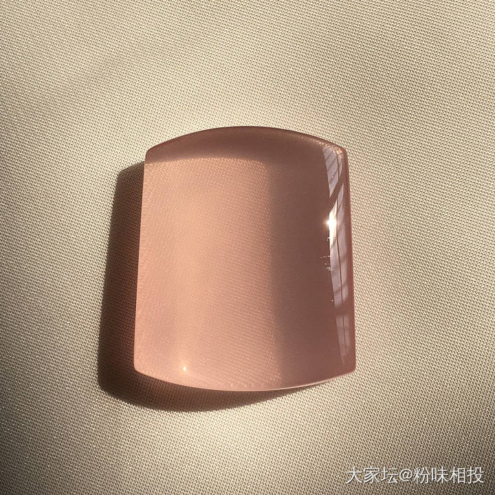 粉晶平安无事牌_水晶