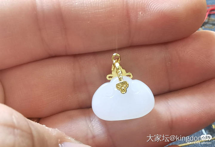自己做的宝宝锁_和田玉