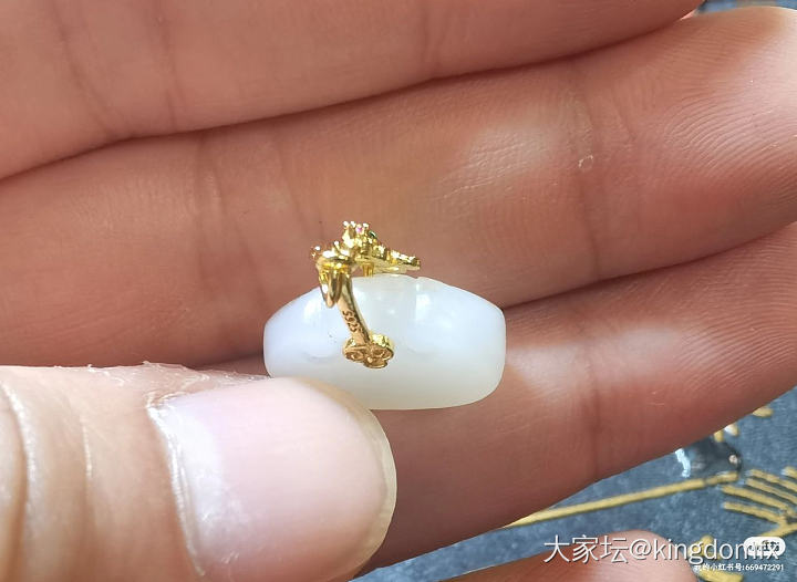 自己做的宝宝锁_和田玉