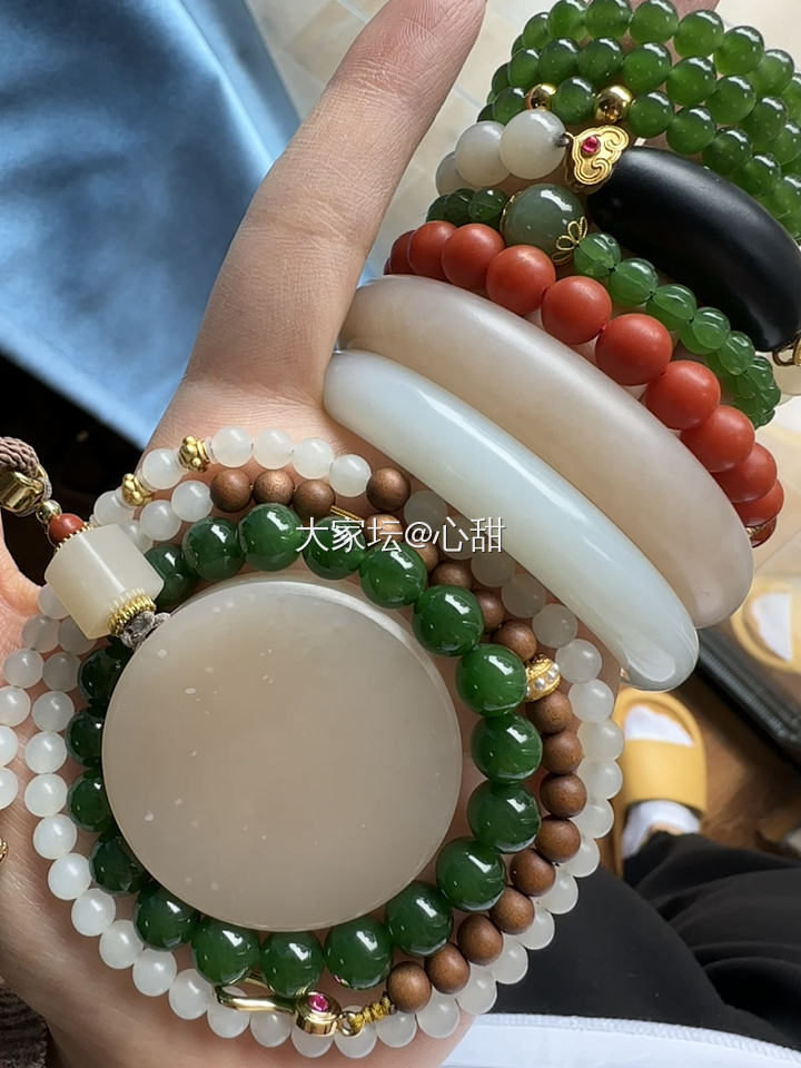 天然彩色糖_碧玉金和田玉