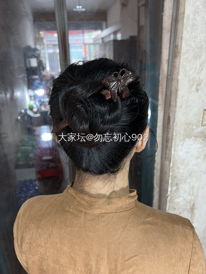 我的红木发簪，手工雕刻_文玩