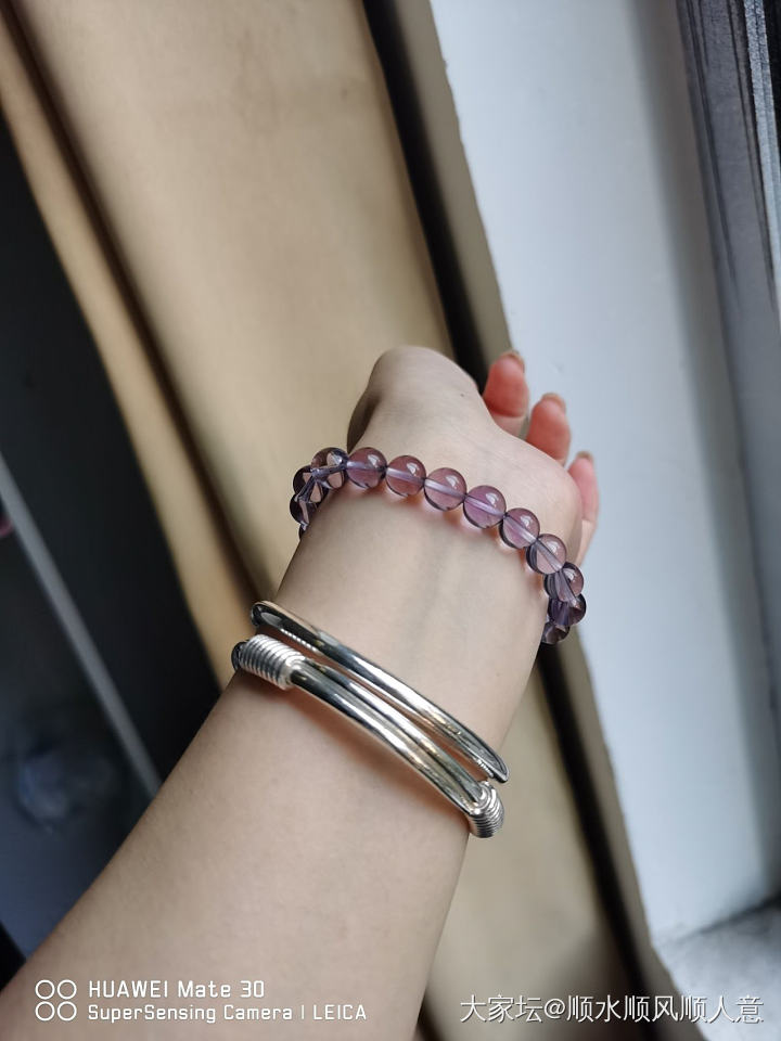 百媚如意老花银镯_手镯银