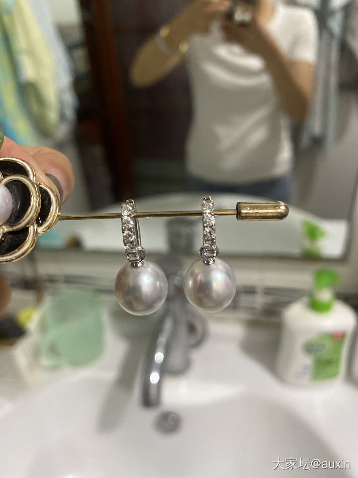 粘好了，不过好像太大了_珍珠