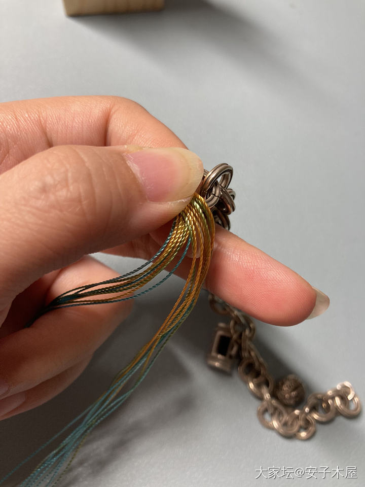 两条羊毛手链＝一条万能链_手工diy金