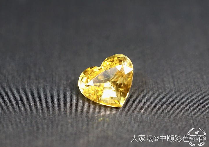 ##中颐天然黄色蓝宝石##  1.54ct  心形_蓝宝石名贵宝石