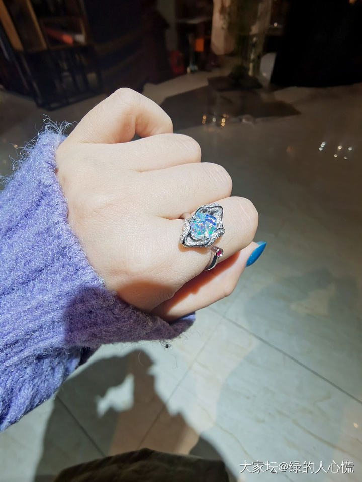 一束流动的火焰_戒指欧泊